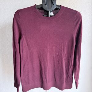 Katherine Barclay 100% Washable Merino Wool Long Sleeve Crewneck Sweater M